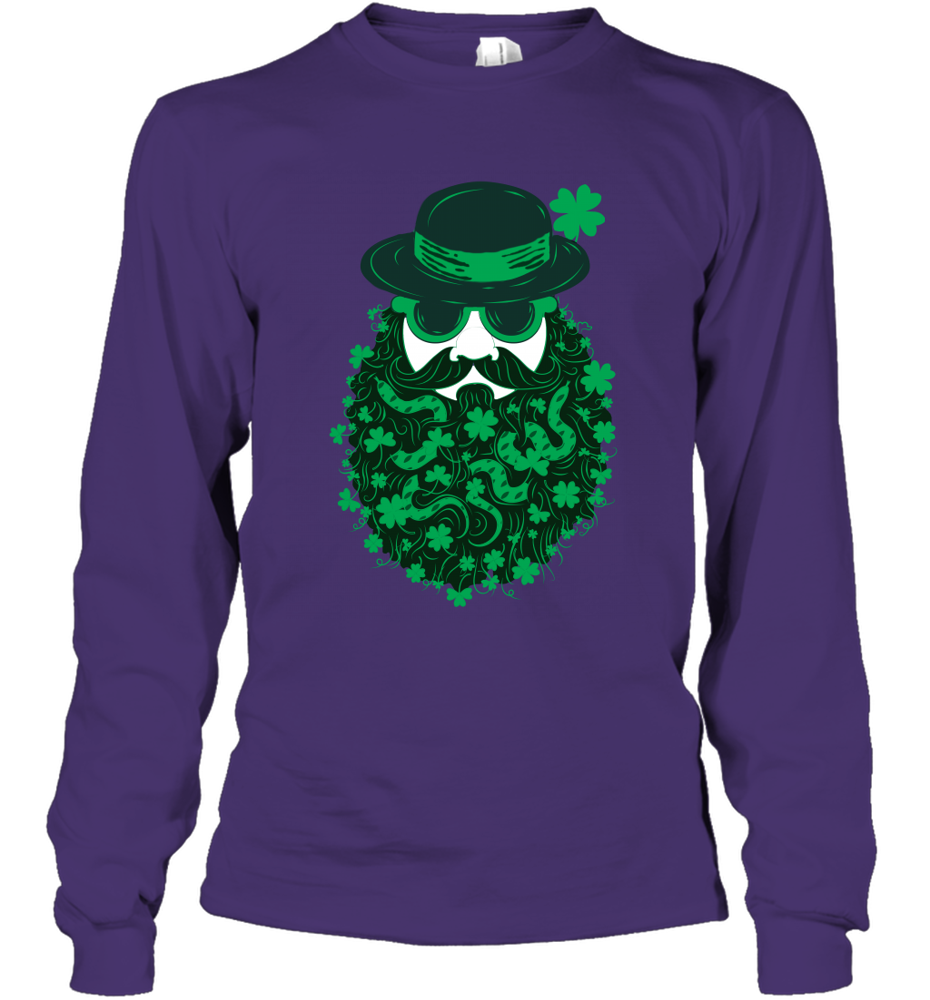 Irish Man Bread Shirt Long Sleeve T-Shirt Purple