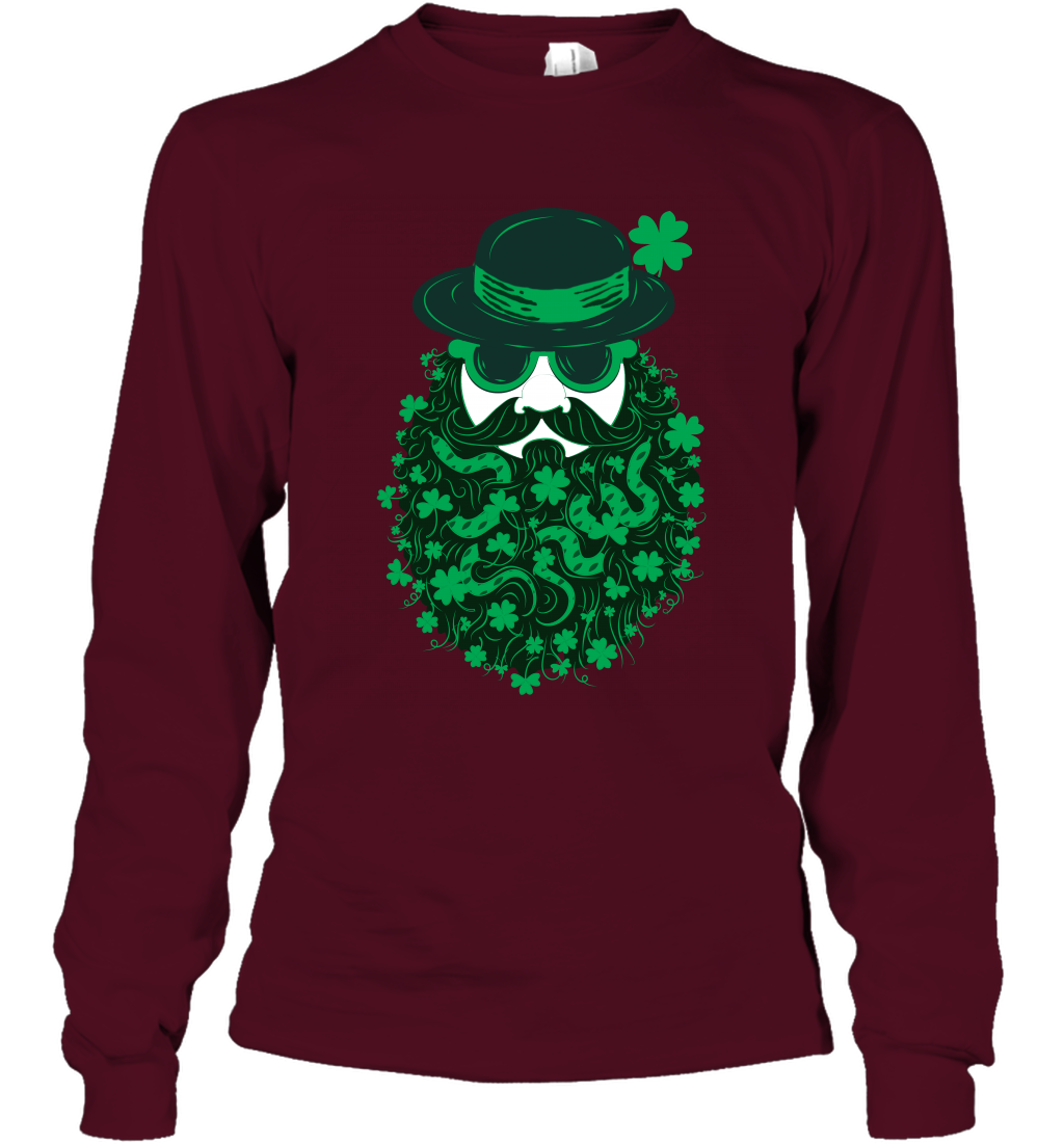 Irish Man Bread Shirt Long Sleeve T-Shirt Maroon