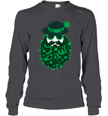 Irish Man Bread Shirt Long Sleeve T-Shirt Dark Heather