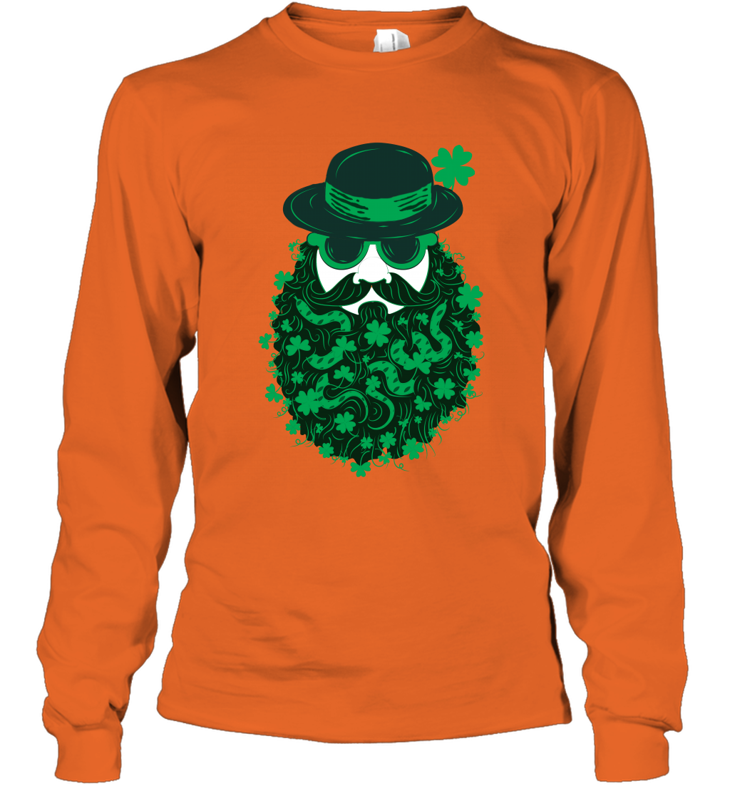 Irish Man Bread Shirt Long Sleeve T-Shirt Orange