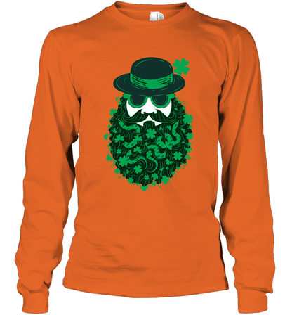 Irish Man Bread Shirt Long Sleeve T-Shirt Orange