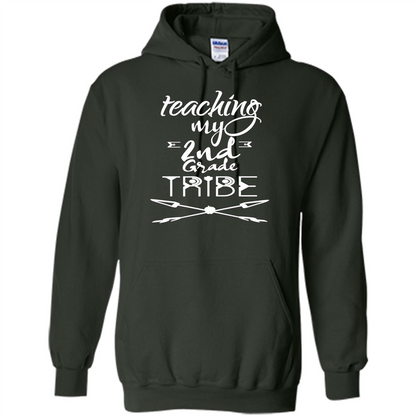 Back To School T-shirt Teaching My Second Grade Tribe Forest Green