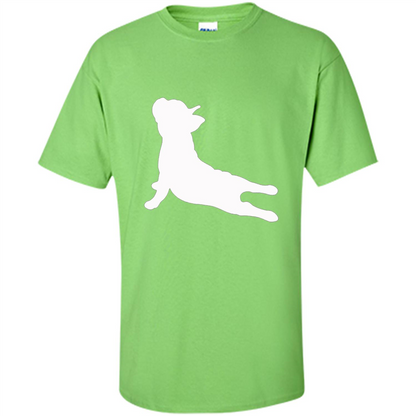 French Bulldog Yoga T-shirt Lime