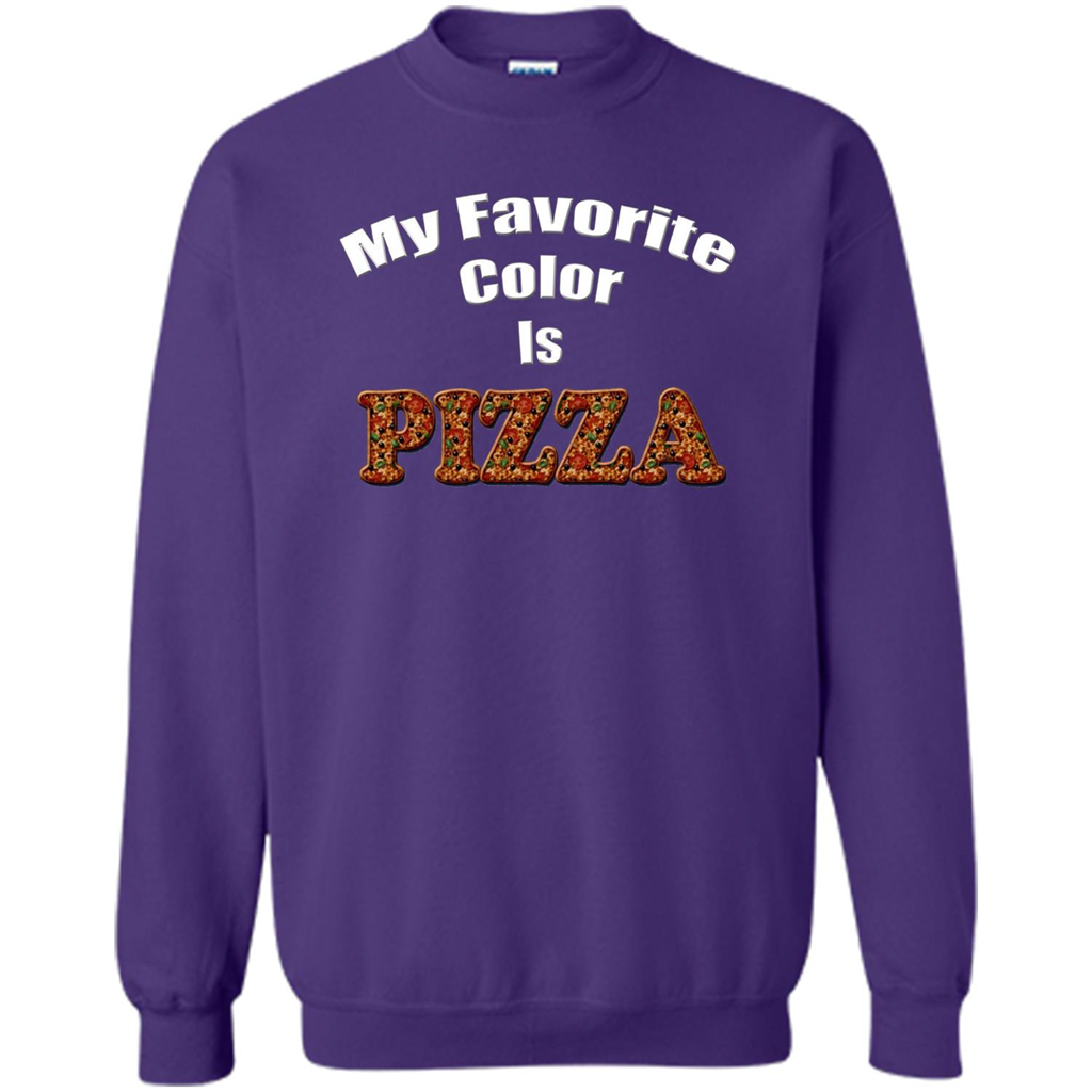 Funny Pizza T-shirt My Favorite Color Is Pizza T-shirt Orange