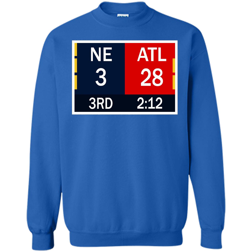 NE 3 ATL 28 Final T-shirt 2 Sides 1 Game Royal