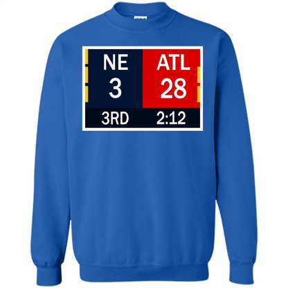 NE 3 ATL 28 Final T-shirt 2 Sides 1 Game Royal