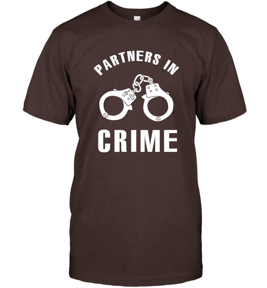 Partners In Crime Shirt T-Shirt T-Shirt Dark Chocolate