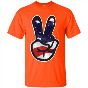 Amreican Flag Peace Guy T-shirt