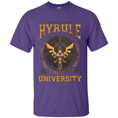 Property Of Hyrule Hero In Training Unicersity T-shirt Purple