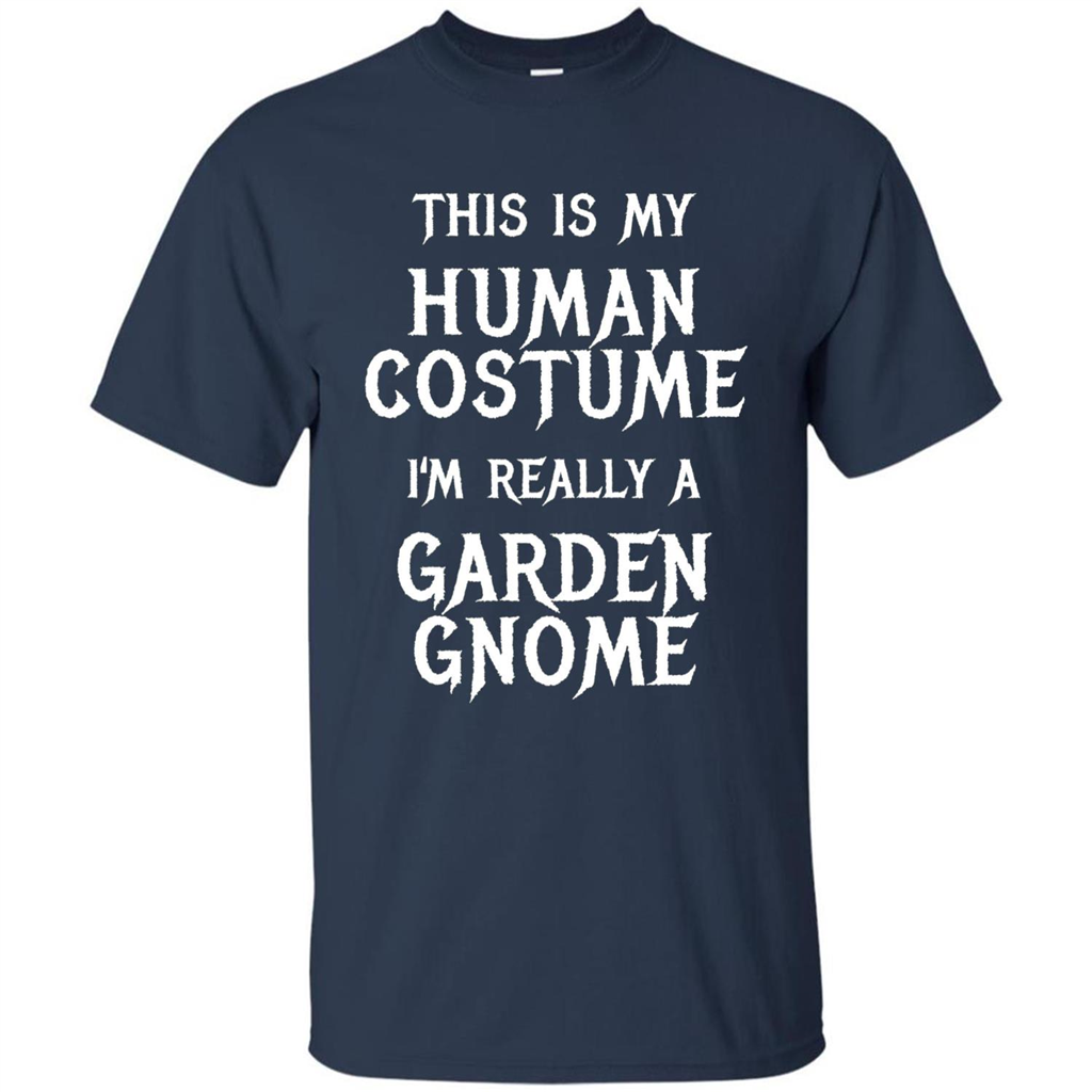 Garden Gnome Halloween Costume T-shirt Navy