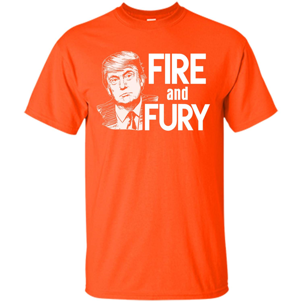 American T-shirt Fire And Fury Orange