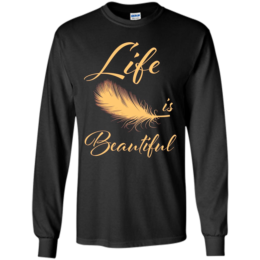 Beautiful Life Wing T-shirt Life Is Beautiful Black