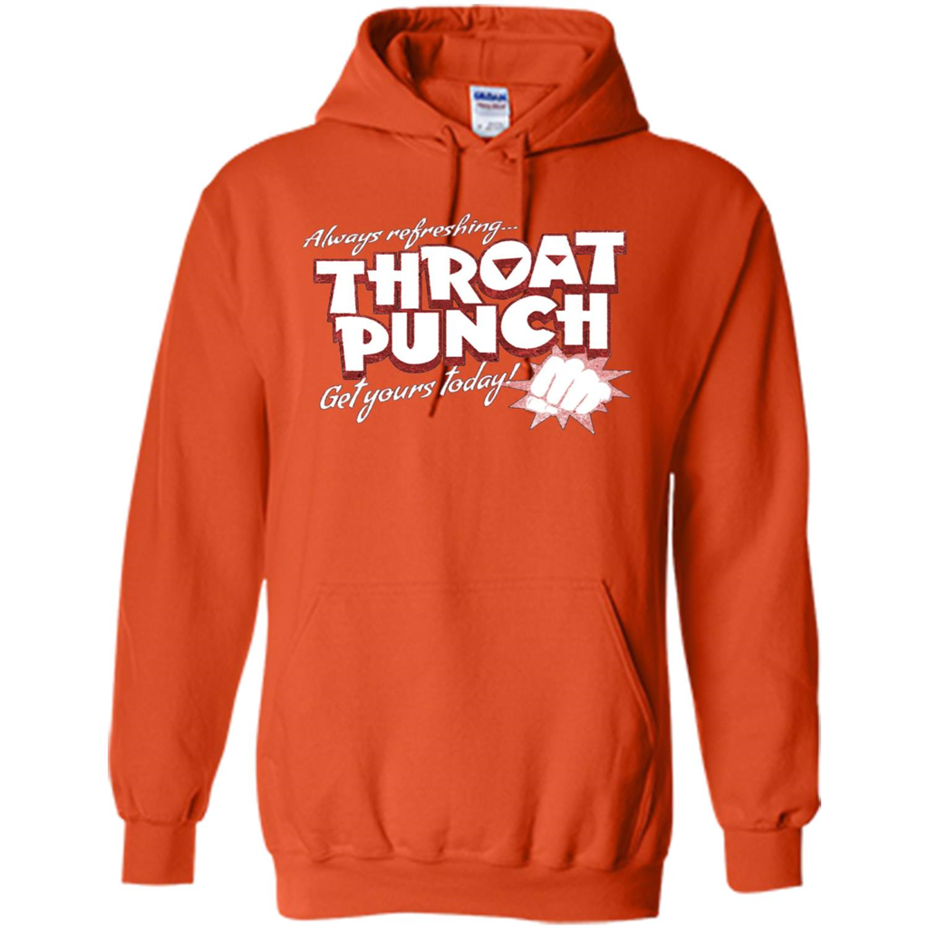 Distressed Refreshing Throat Punch Get Your Today T-Shirt Orange