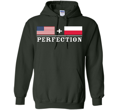 American + Polish = Perfection Flag T-Shirt shirt Forest Green