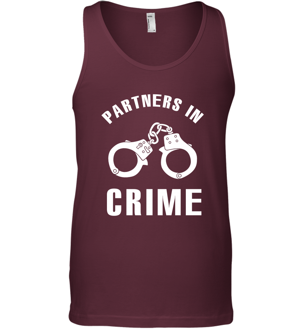 Partners In Crime Shirt Tank Top Tank Top Maroon