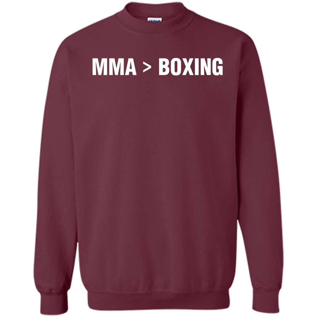 MMA Is Better Than Boxing T-shirt Maroon