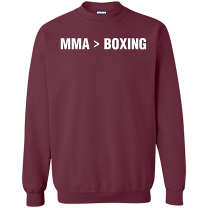 MMA Is Better Than Boxing T-shirt Maroon