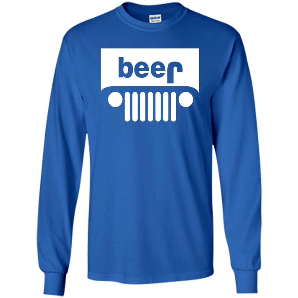 Funny Drinking T-shirt Adult Beer Jeep Royal