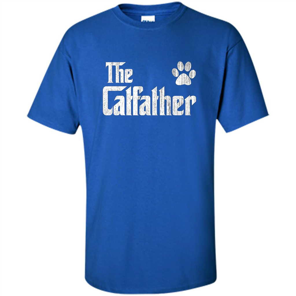 Cat Lover T-shirt The Catfather Royal