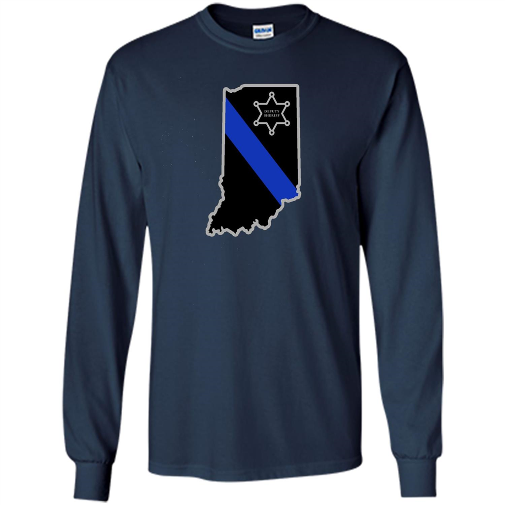 Indiana Sheriff Deputy Thin Blue Line Deputy Sheriff T-shirt