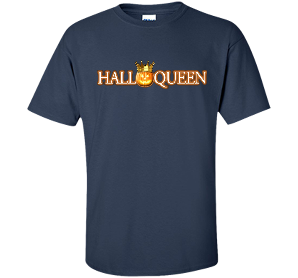 Halloween T-Shirt Halloween Pumpkin Queen T-shirt Navy
