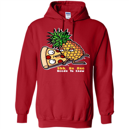 Pizza. Shh, No One Needs To Know T-shirt Red