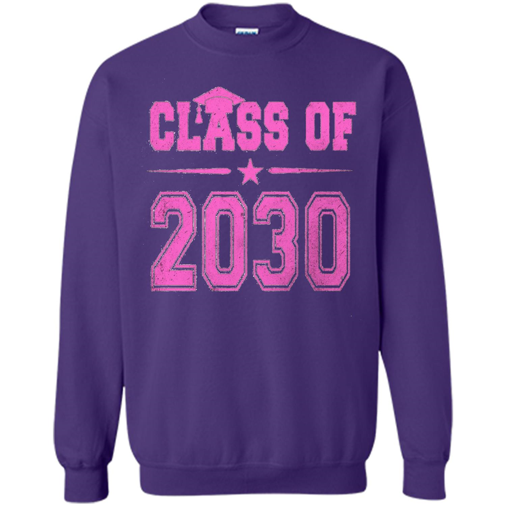 Class of 2030 Pink Girls T-shirt Purple