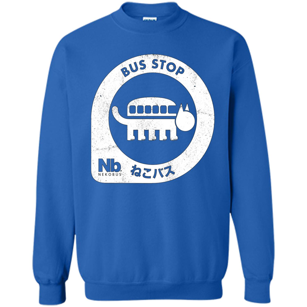 Neko Bus Stop T-shirt Royal