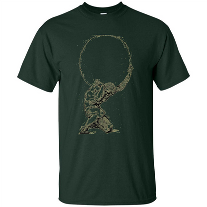 Atlas Greek Mythology Greece T-Shirt Forest Green
