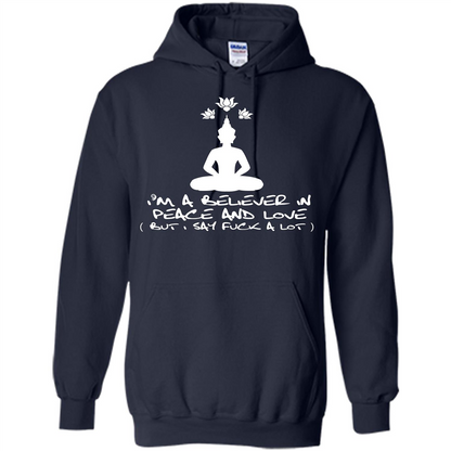 Buddhist T-shirt I'm A Believer In Peace And Love T-shirt Navy