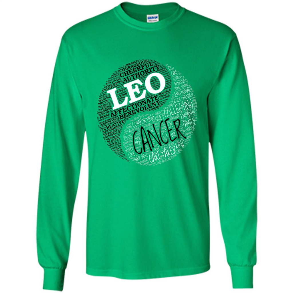 Zodiac Facts T-shirt Women Leo and Cancer T-shirt Irish Green