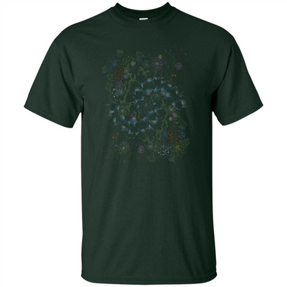 Succulent Swirl T-shirt Forest Green