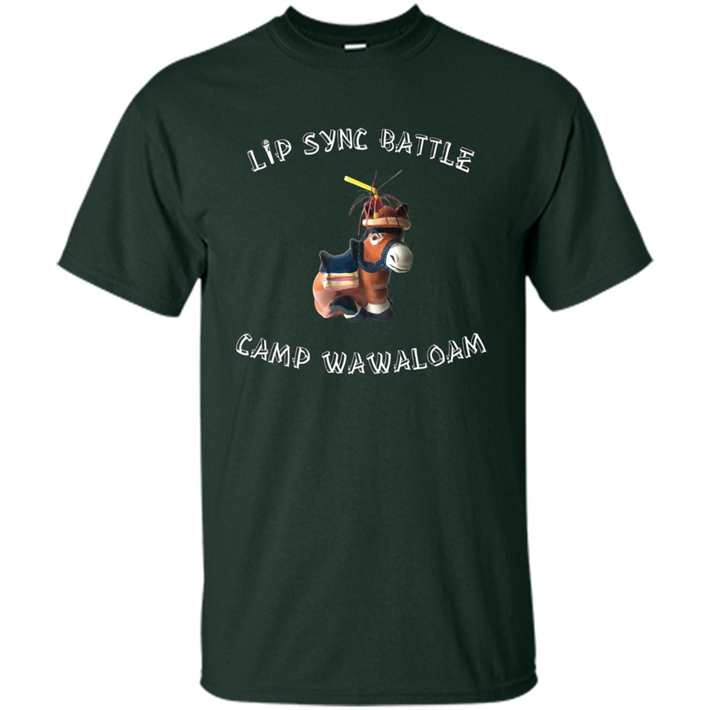 Lip Sync Camp T-shirt Camp Wawaloam Forest Green
