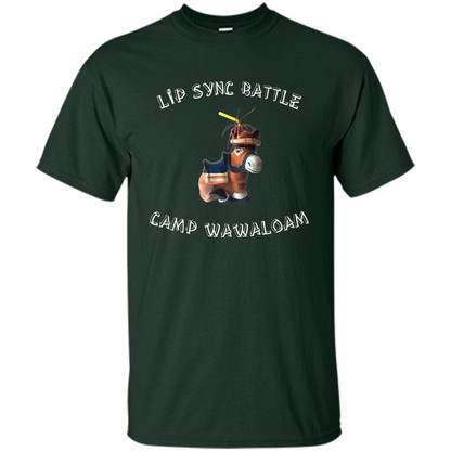 Lip Sync Camp T-shirt Camp Wawaloam Forest Green