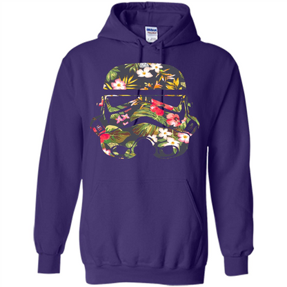 Tropical Stormtrooper Graphic T-Shirt Purple