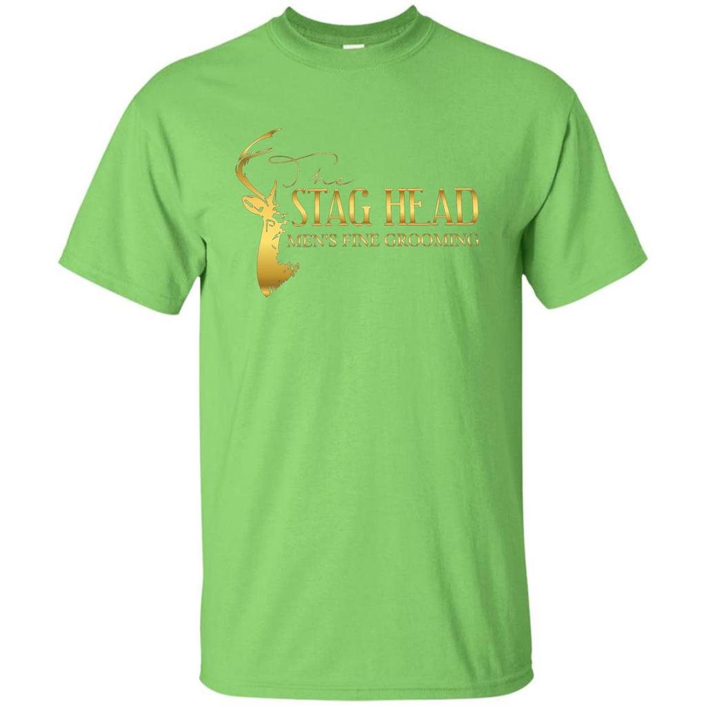 The Stag Head Men's Fine Grooming T-shirt Lime