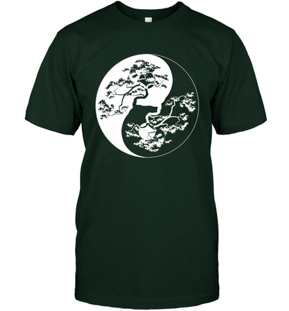 Yin Yang Tree Shirt T-Shirt T-Shirt Forest Green