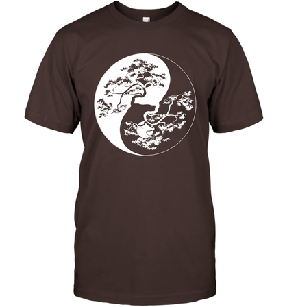 Yin Yang Tree Shirt T-Shirt T-Shirt Dark Chocolate