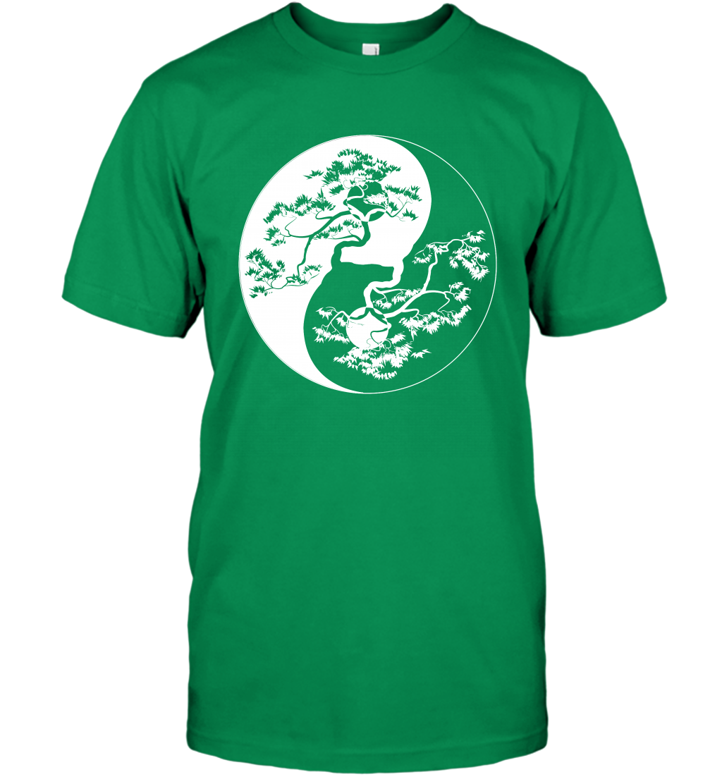 Yin Yang Tree Shirt T-Shirt T-Shirt Irish Green