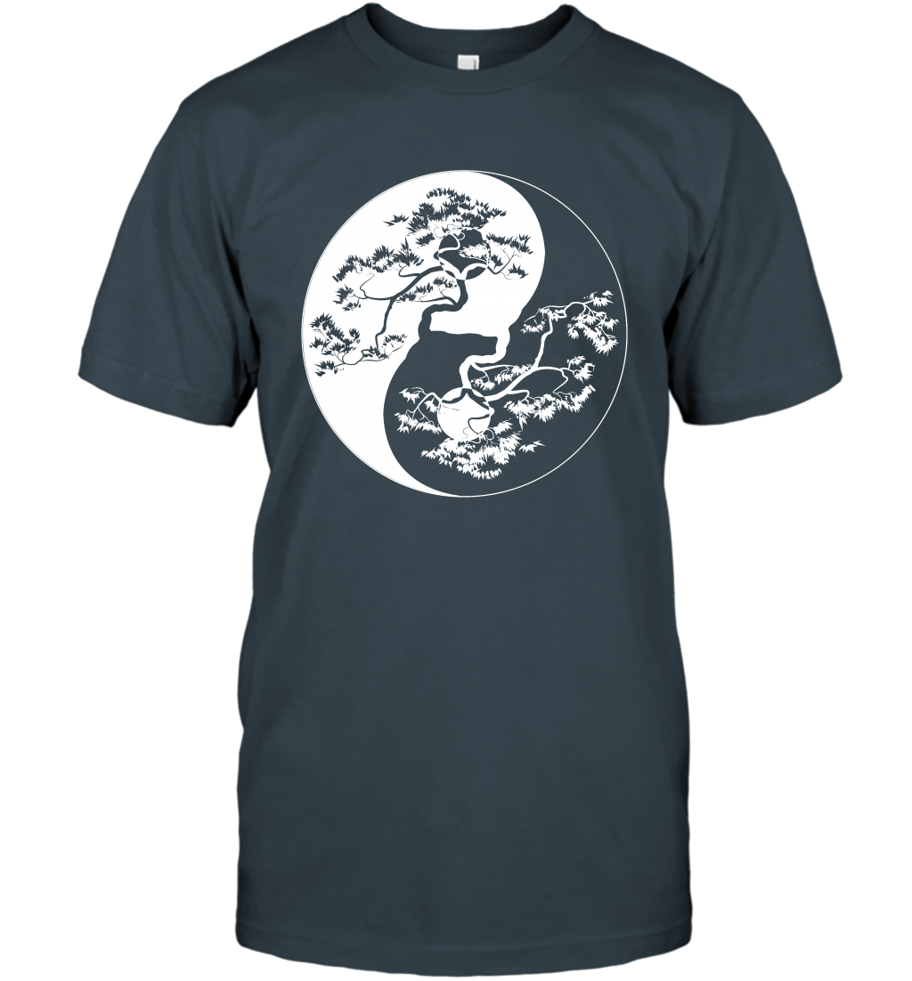 Yin Yang Tree Shirt T-Shirt T-Shirt Charcoal