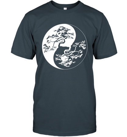 Yin Yang Tree Shirt T-Shirt T-Shirt Charcoal