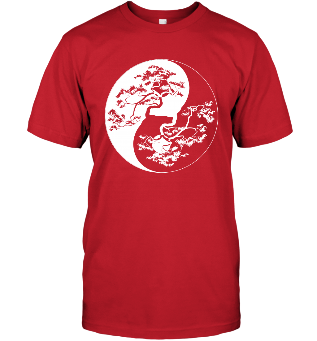 Yin Yang Tree Shirt T-Shirt T-Shirt Red