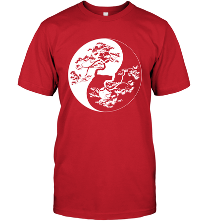 Yin Yang Tree Shirt T-Shirt T-Shirt Red