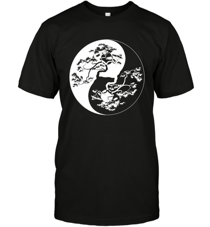 Yin Yang Tree Shirt T-Shirt T-Shirt Black