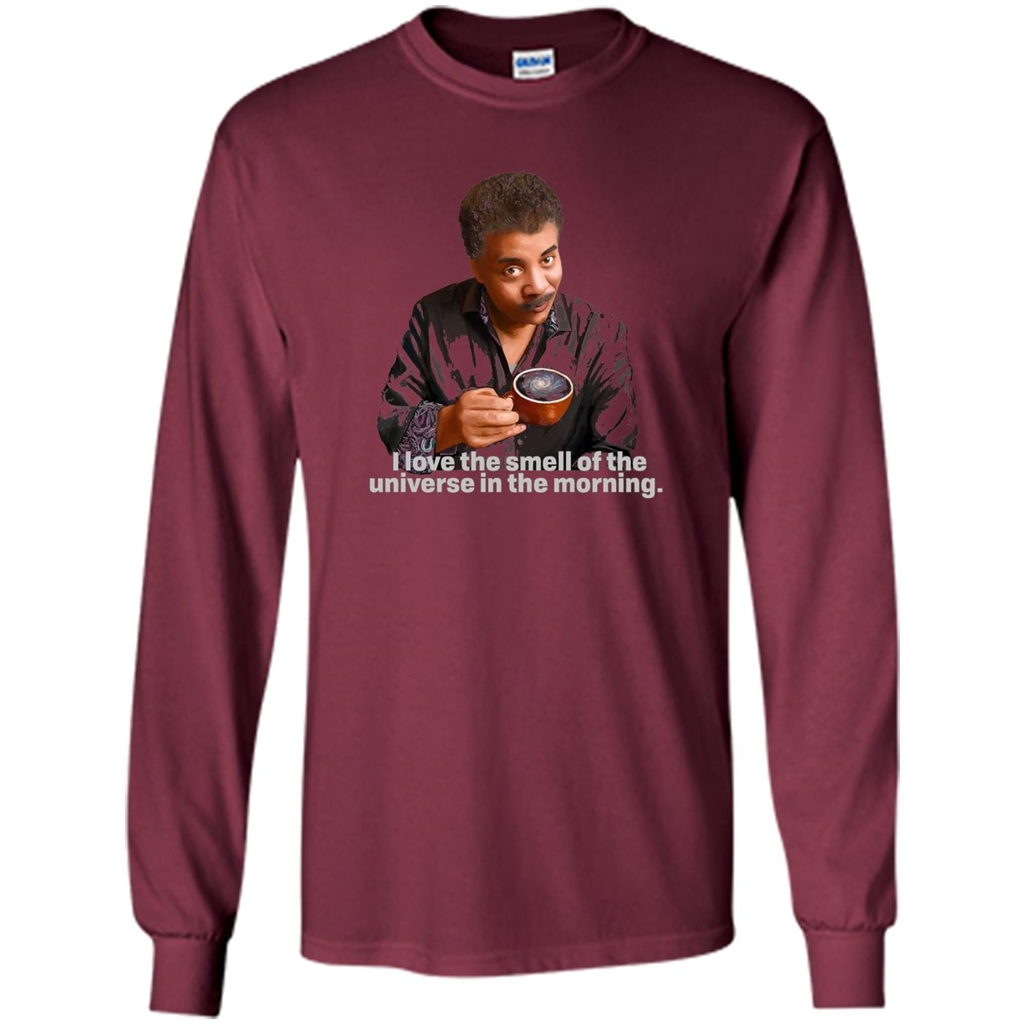 Neil Degrasse Tyson I Love The Smell Of The Universe T-Shirt Maroon
