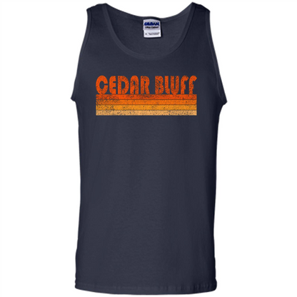 Vintage Retro Cedar Bluff Alabama T-shirt Navy