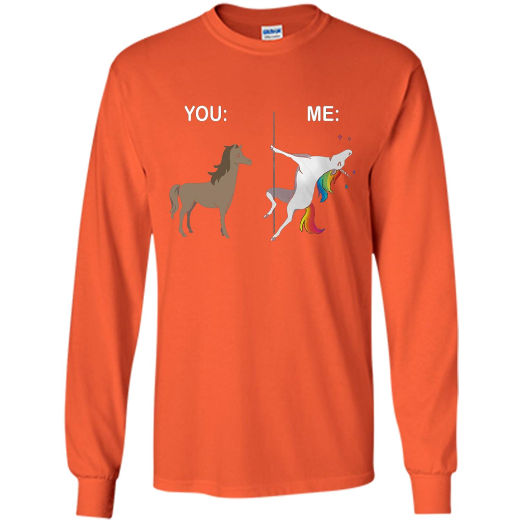 Cute Unicorn You And Me T-shirt Orange