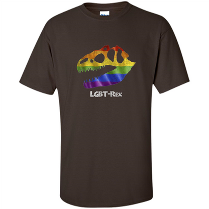 LGBTQ Pride T-shirt LGBT-Rex Dark Chocolate