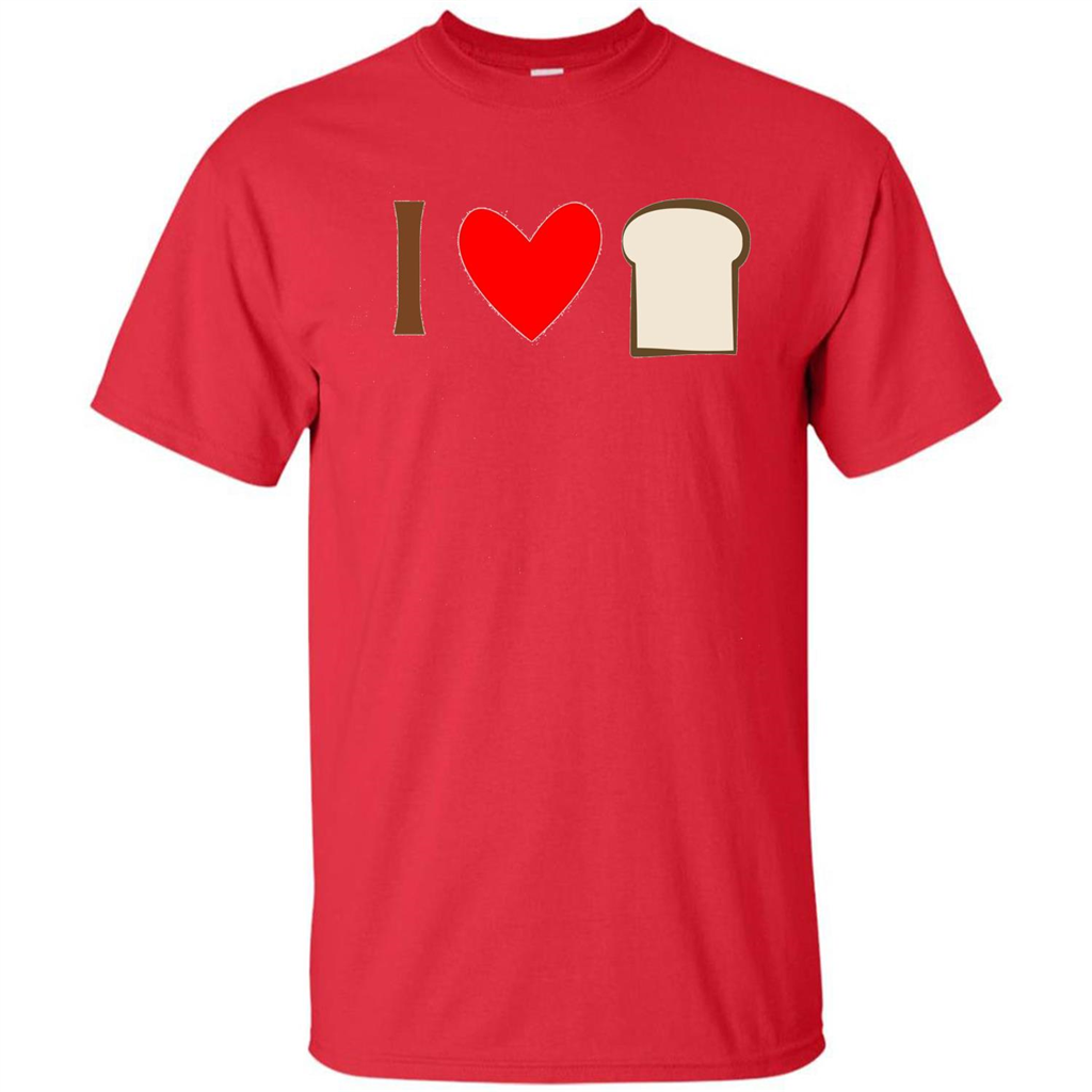 I Love White Bread T-shirt Red