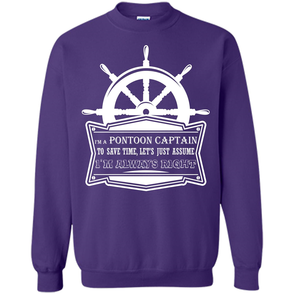 I'm A Pontoon Captain T-shirt Orange
